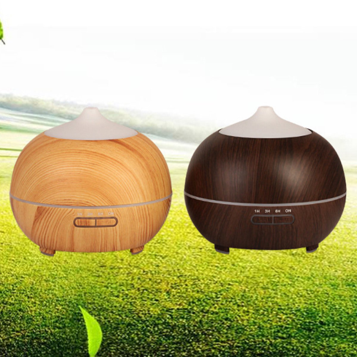 Mistyrious Essential Oil Humidifier Natural Oak Design With Easy Axcestories