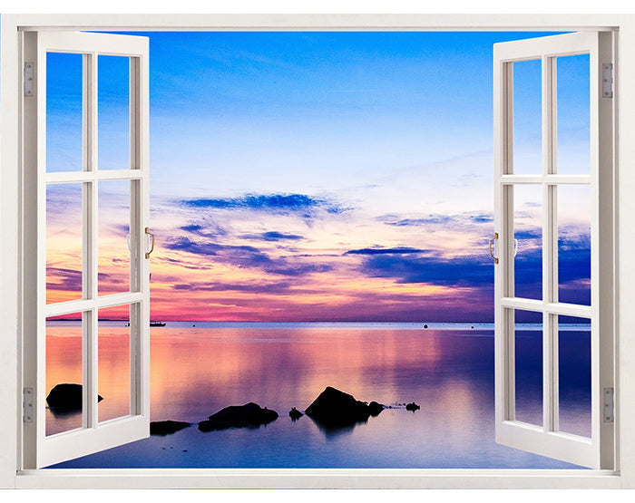 IMPRESSIVE 3D WINDOW WALL DECALS, REMOVABLE WALL STICKERS, WALL DECOR Axcestories