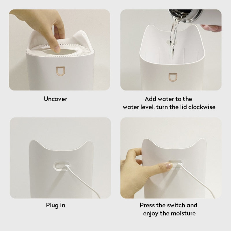 Humidifier Home 3L Air Ultrasonic Essential Oil Aroma Diffuser Double Axcestories