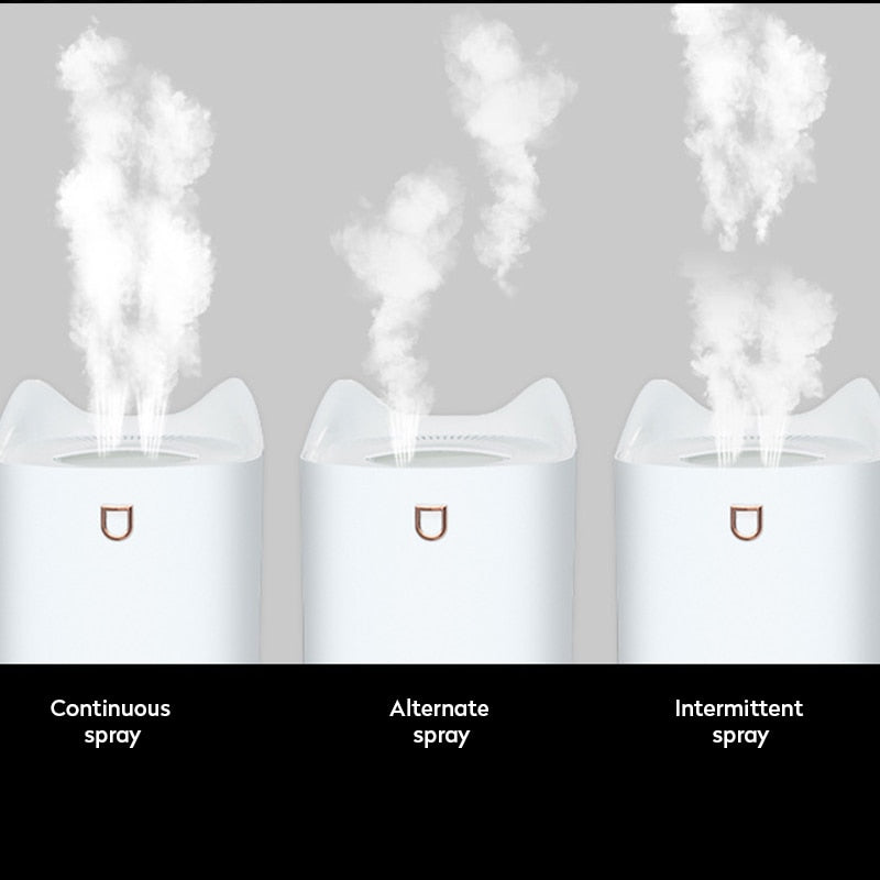 Humidifier Home 3L Air Ultrasonic Essential Oil Aroma Diffuser Double Axcestories