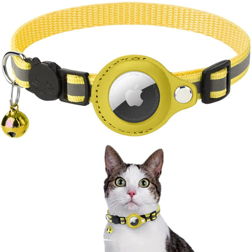 Reflective Airtag Case Collar for Cats and Dogs Axcestories