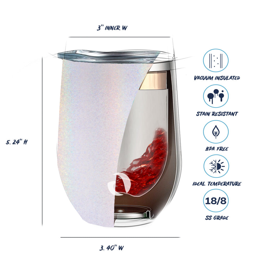 DRINCO® 12oz Insulated Wine Tumbler Glass (Unicorlust) Axcestories