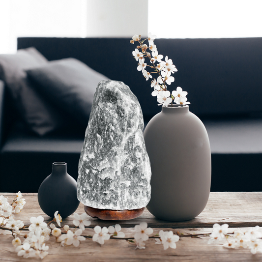 Natural Handcrafted Grey Himalayan Salt Lamp 1.5-5kg Axcestories