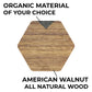 PERSONALIZED Wooden Coasters - American Walnut / Set of 4 Coasters Axcestories