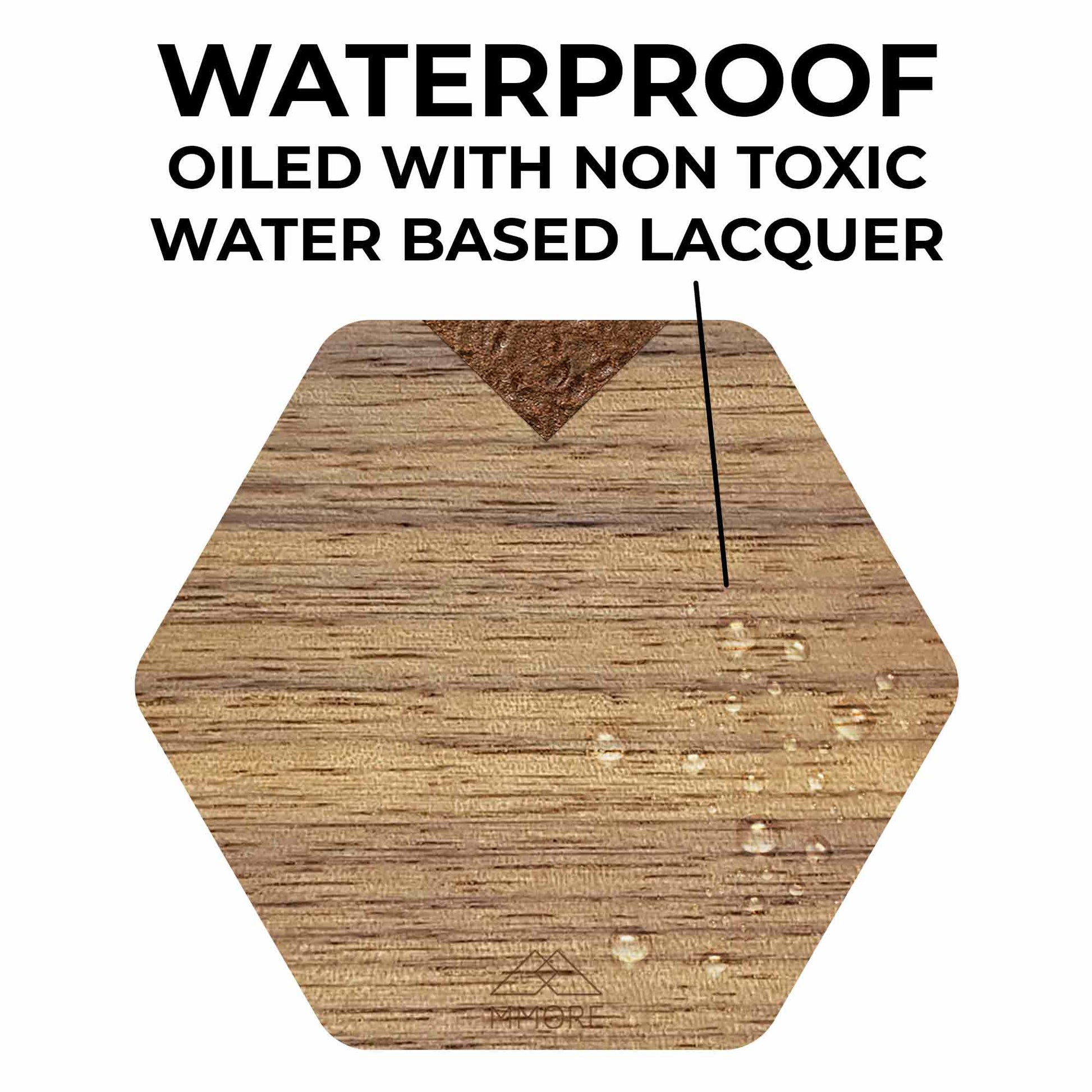 PERSONALIZED Wooden Coasters - American Walnut / Set of 4 Coasters Axcestories